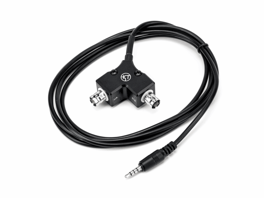 3.5mm to Dual BNC adapter block